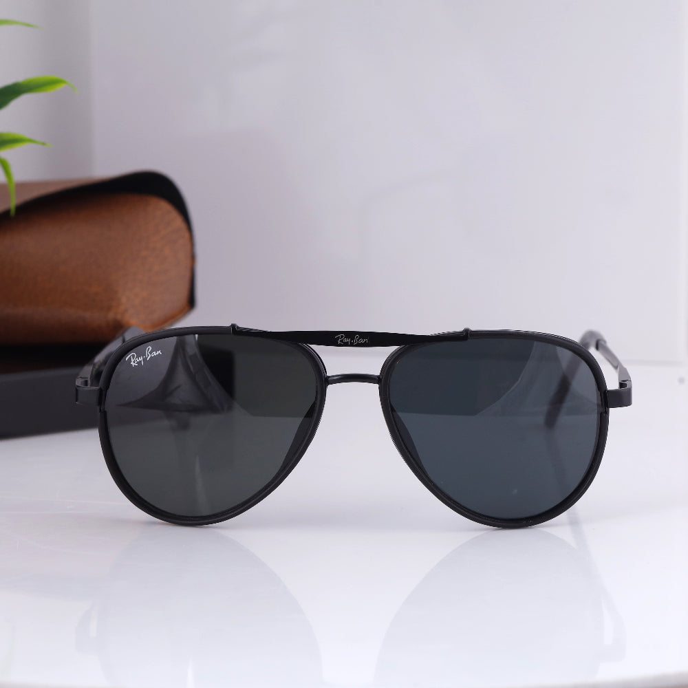 JUO INDIA Classic Square 4414 sunglasses – black frame with black UV 400 lens
