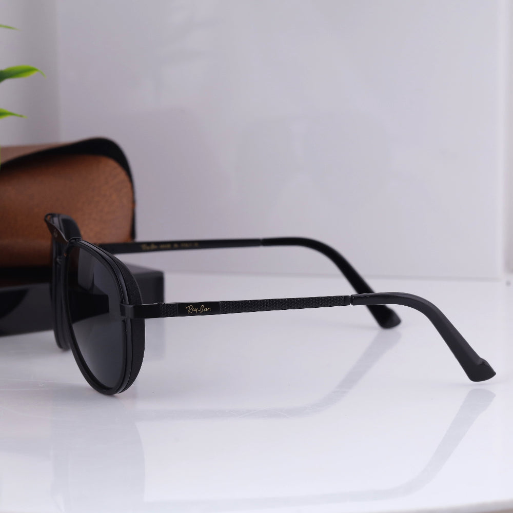 JUO INDIA Classic Square 4414 sunglasses – black frame with black UV 400 lens
