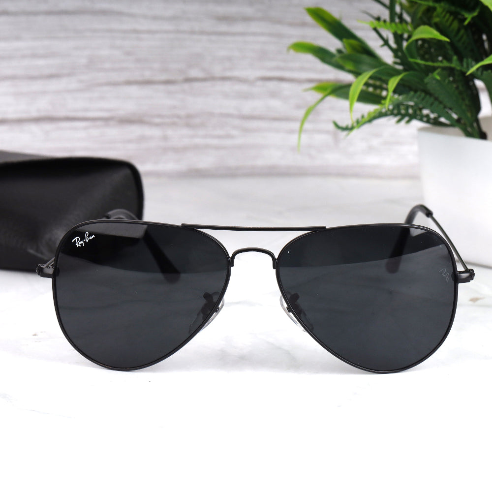 Classic Pilot 3O26 Black-Black Sunglass with black frame and UV 400 protection from JUO INDIA.
