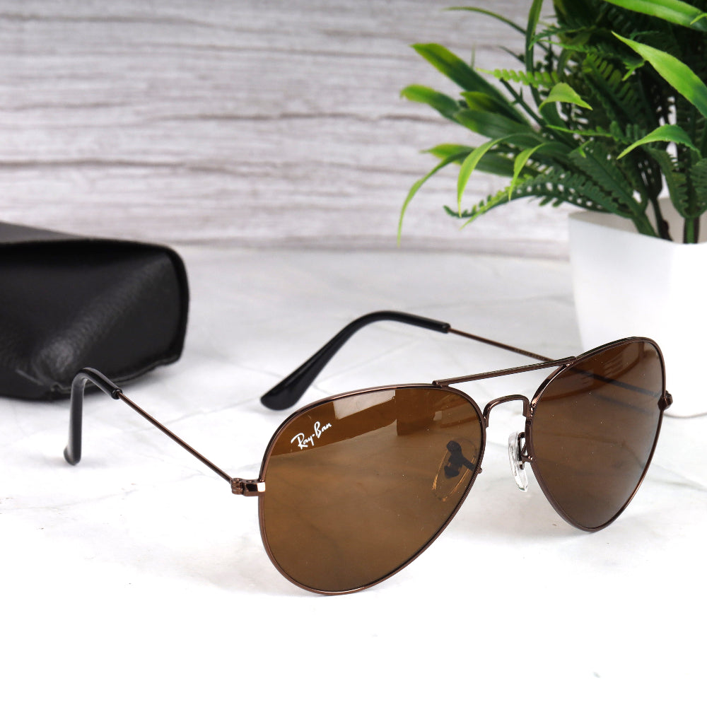 Classic Pilot 3O26 Brown-Brown Sunglass with brown frame and UV 400 protection from JUO INDIA.

