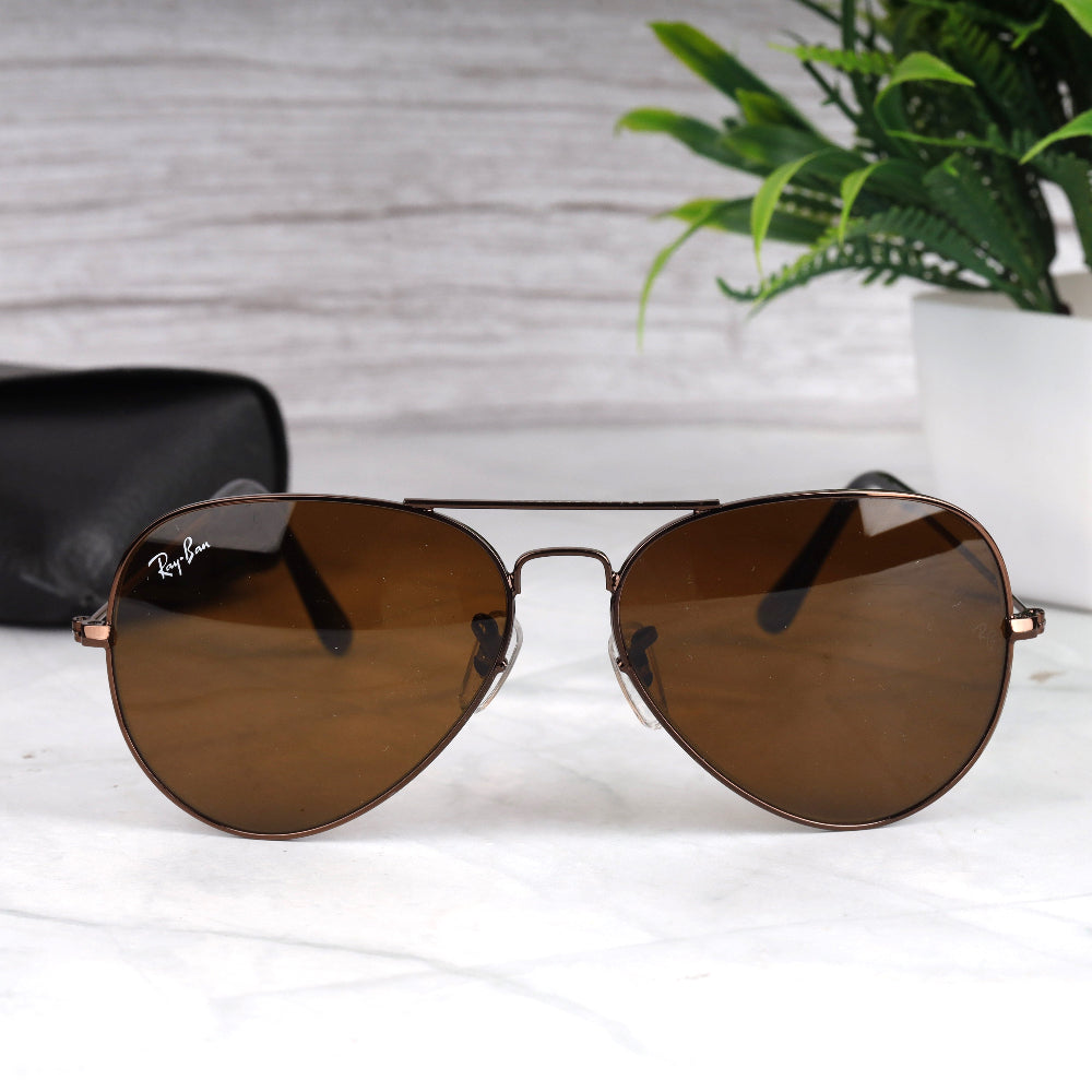 Classic Pilot 3O26 Brown-Brown Sunglass with brown frame and UV 400 protection from JUO INDIA.
