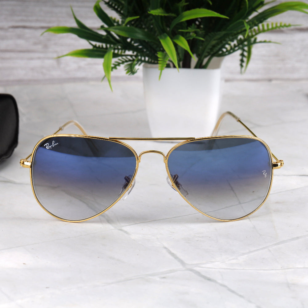 Classic Pilot 3O26 Gold-Grey DC Shade Sunglass with gold frame and UV 400 protection from JUO INDIA.
