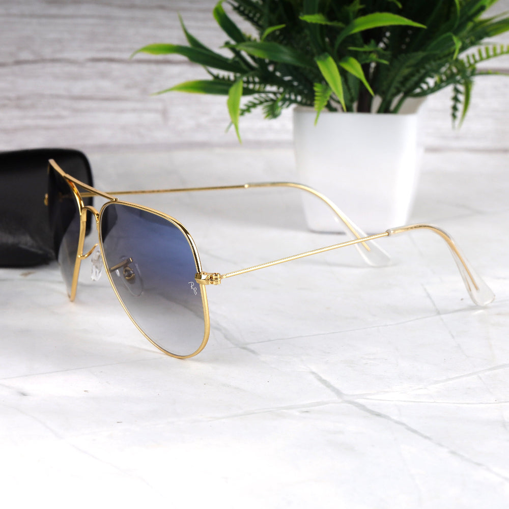 Classic Pilot 3O26 Gold-Grey DC Shade Sunglass with gold frame and UV 400 protection from JUO INDIA.
