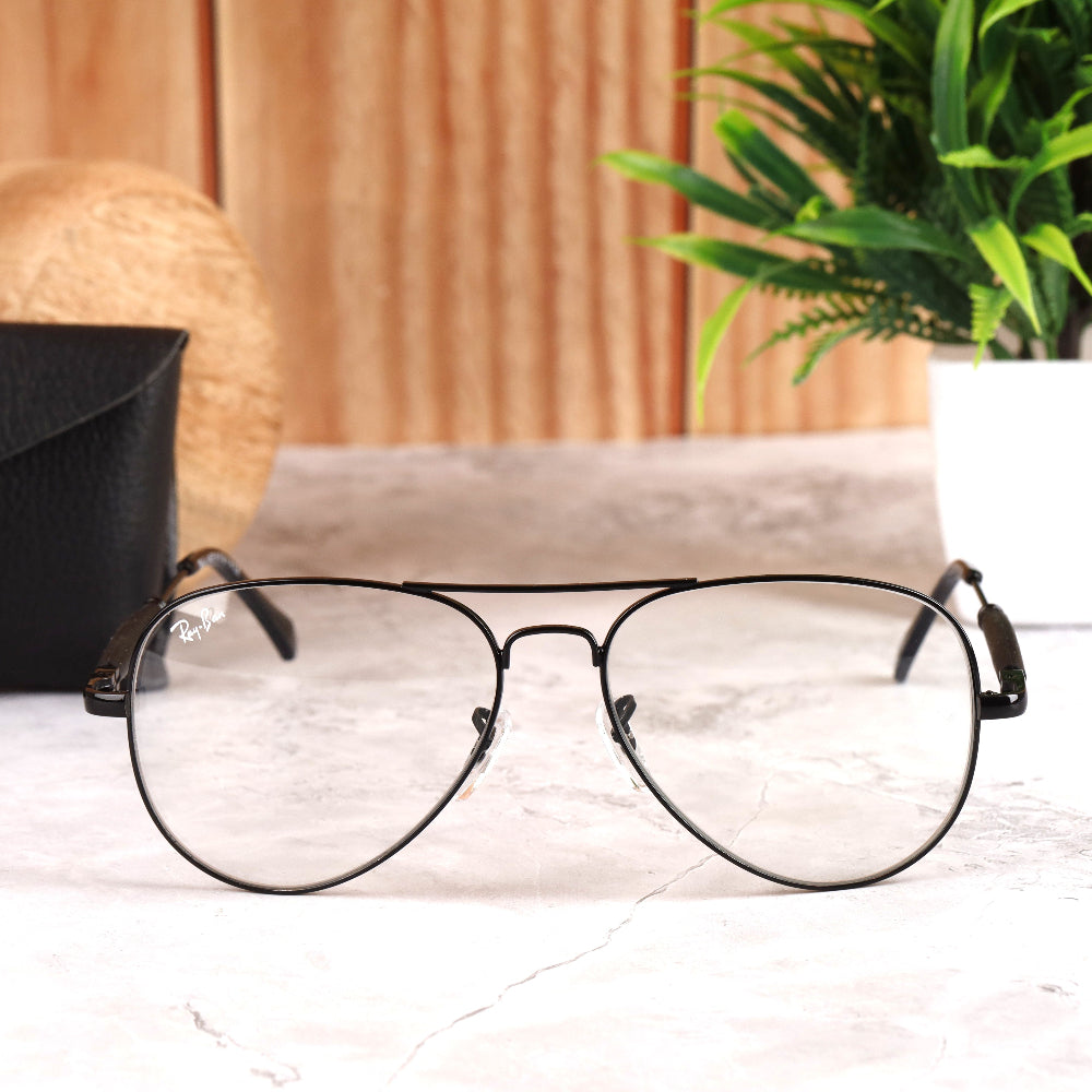 Classic Pilot 3517 Black-Photochromatic Sunglass with UV 400 protection and black frame from JUO INDIA.
