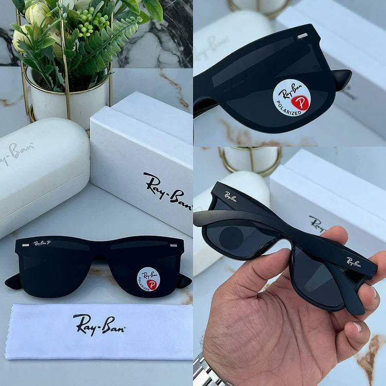 Classic Square 650 sunglasses with black acetate frame and black polarised UV 400 lenses. Unisex design, 55 mm size, reduces glare and fits all face shapes. Available now at JUO INDIA.
