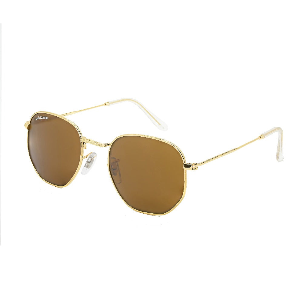 Tarth Square Brown-Gold Sunglasses