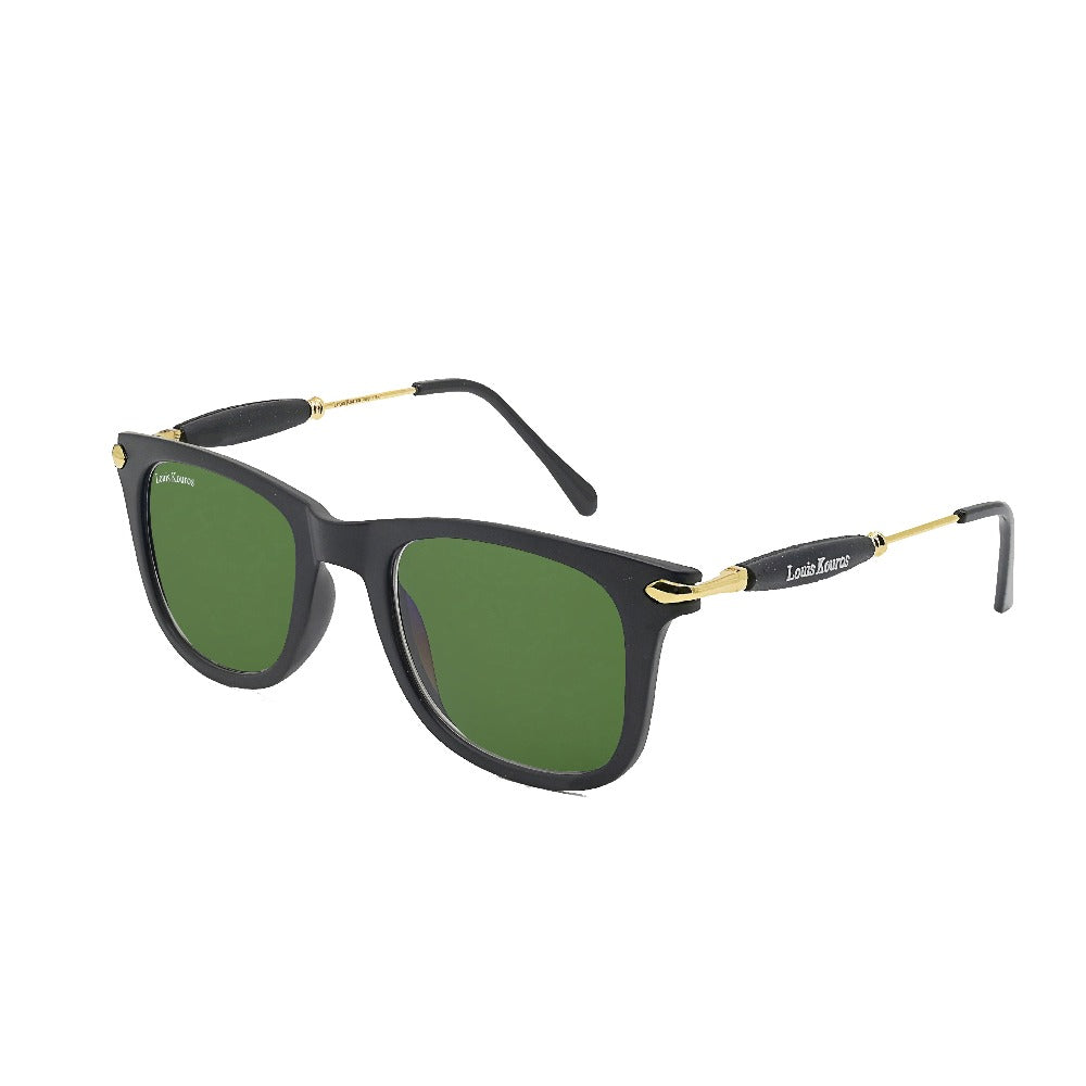 Buloster Square Green-Gold Sunglasses