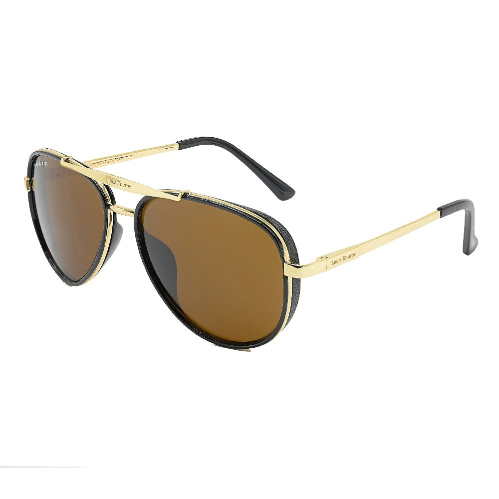 Cherokee Aviator Brown-Gold Sunglasses