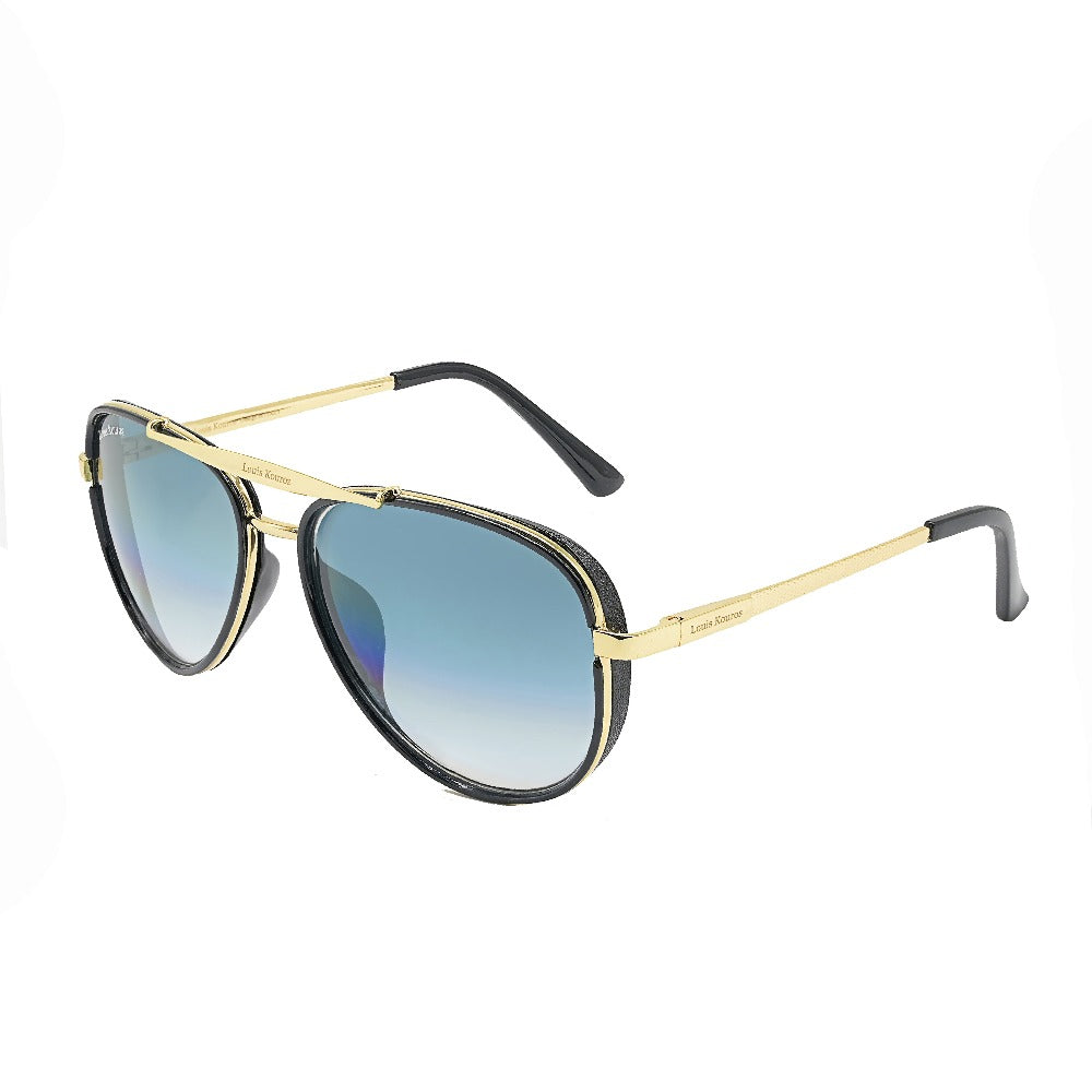 Cherokee Aviator Blue-Gold Sunglasses