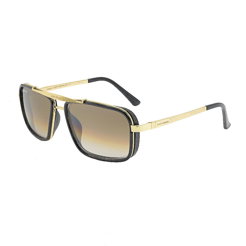 Cayenne Square Brown-Gold Sunglasses