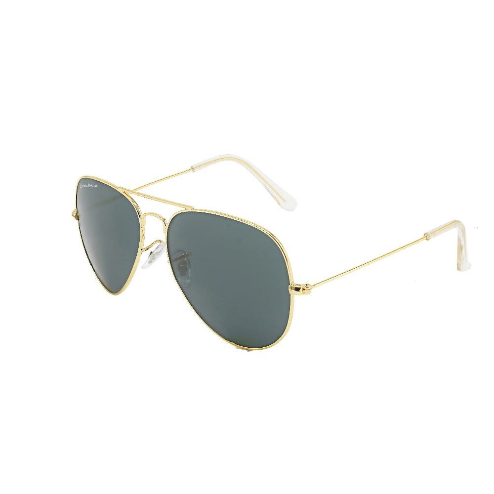 Armstoner Aviator Black-Gold Sunglasses
